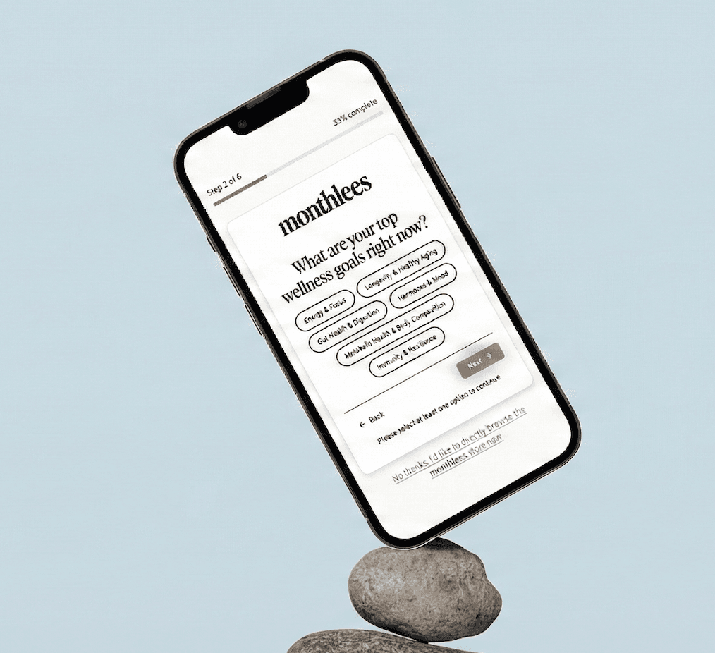 Guided supplement selection experience