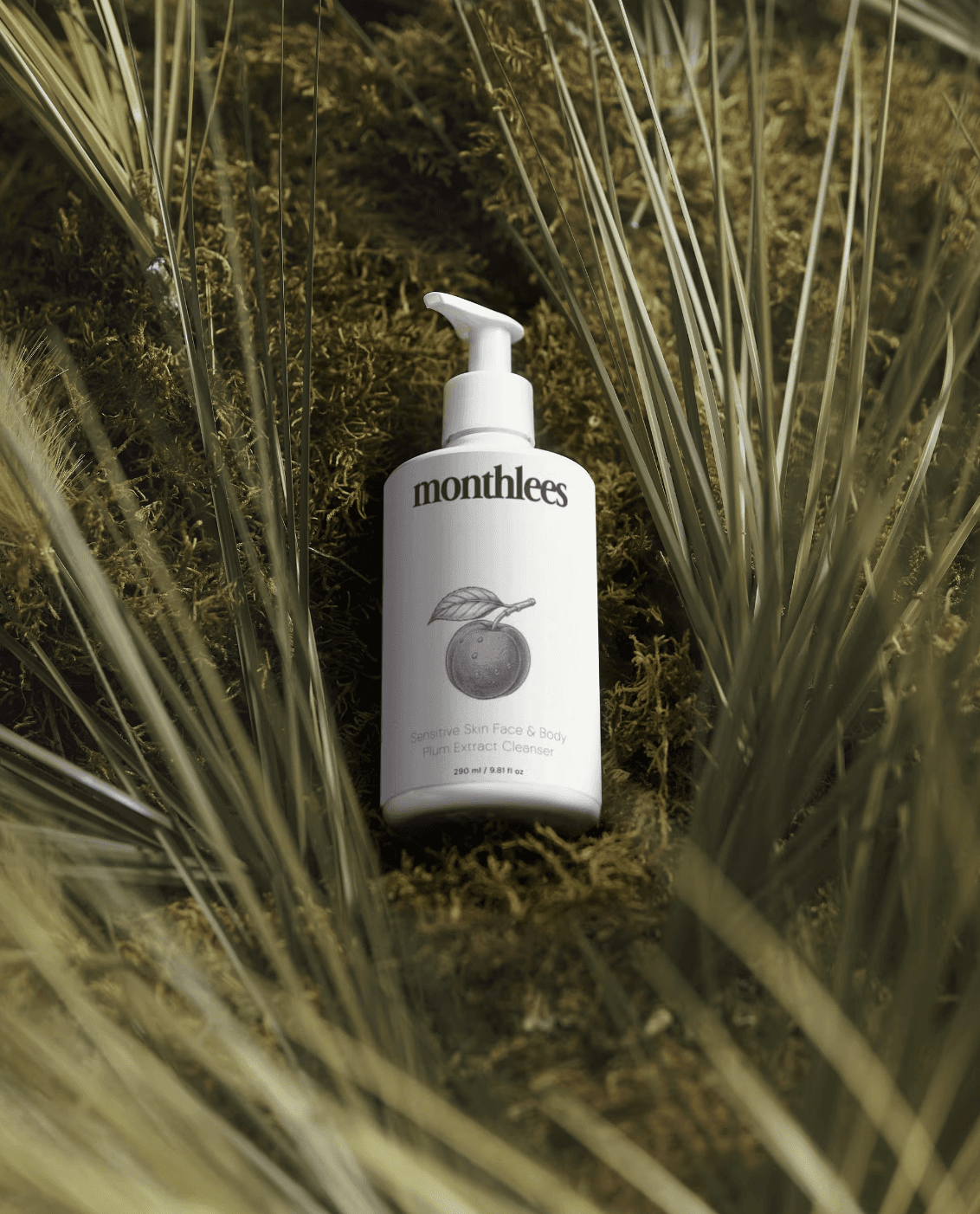 Sensitive Skin Face & Body Plum Extract Cleanser serving