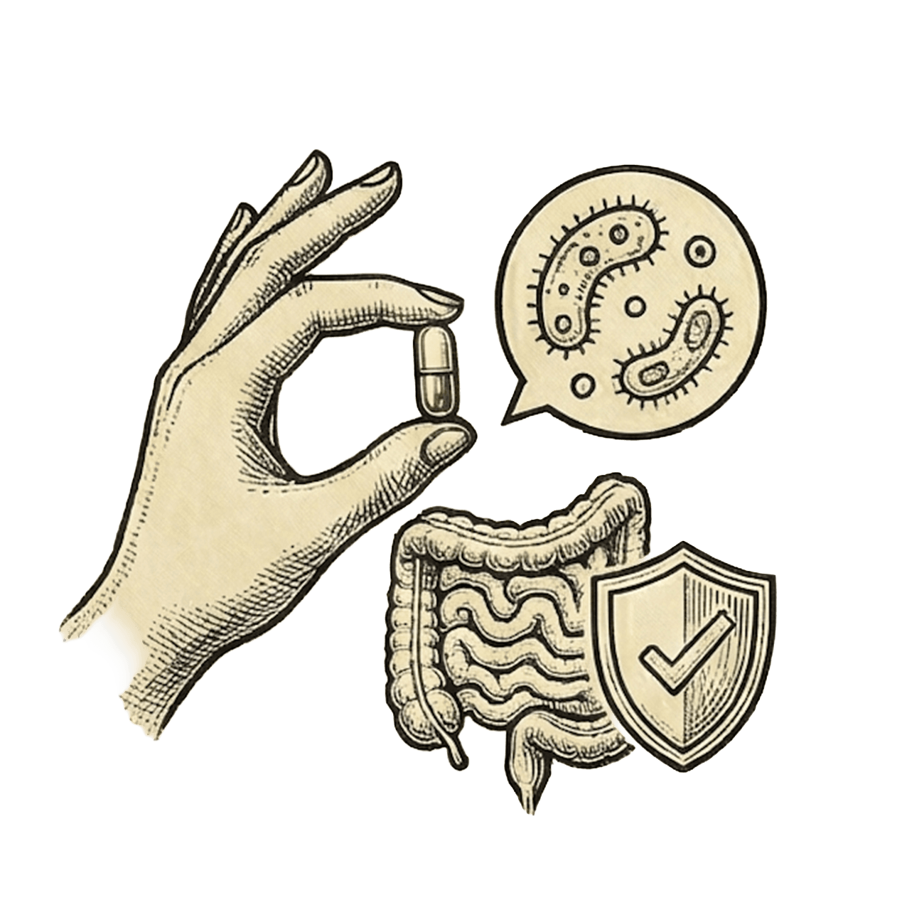 Florenzymes™ probiotic support benefit illustration